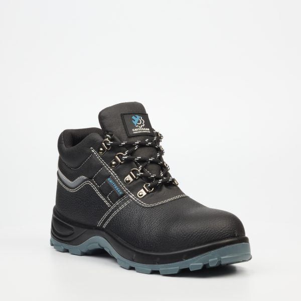 Grittgear Unisex Shoes In Black Dolomite S1 Cow Leather.