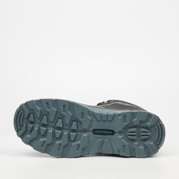 Grittgear Unisex Shoes In Black Dolomite S1 Cow Leather.