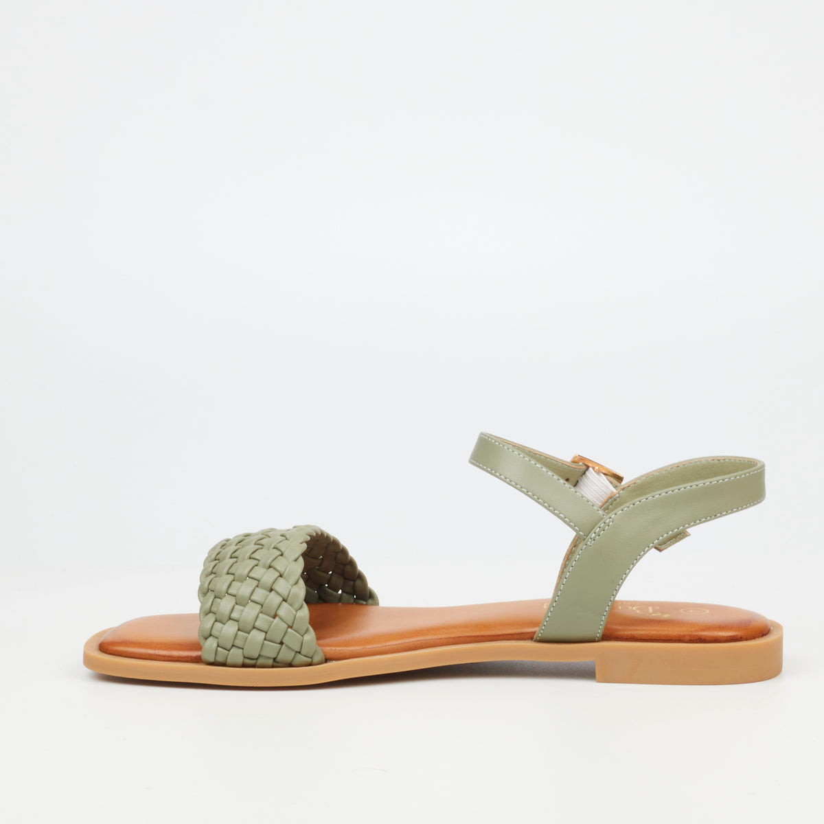 Butterfly Feet Dorey 4 Faux Leather Flat Sandals – Mint (8024869339225)