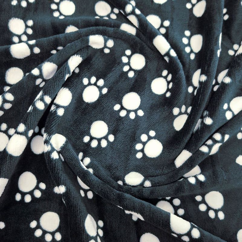 Printed Mongolian Fleece Fabric 150cm Floral.