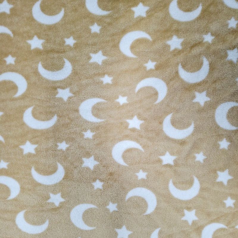 Printed Mongolian Fleece Fabric 150cm Floral.