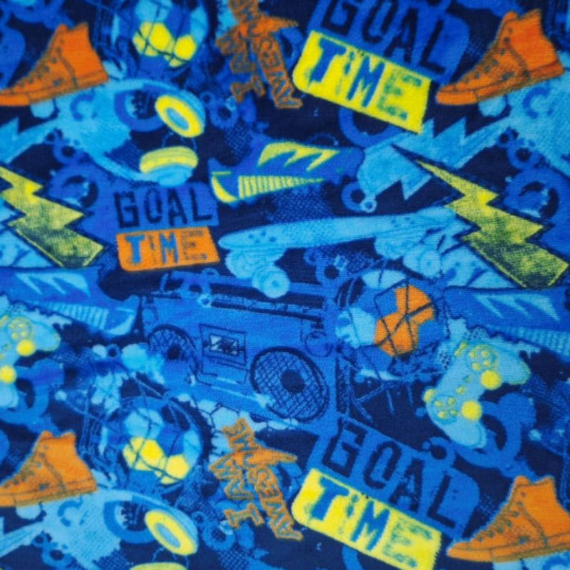 Printed Mongolian Fleece Fabric 150cm Floral.
