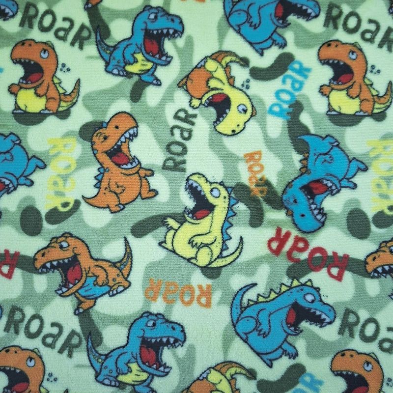 Printed Mongolian Fleece Fabric 150cm Floral.