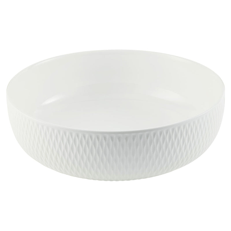 Maxwell & Williams White Basics Diamonds Serving Bowl 25x8cm DV0252