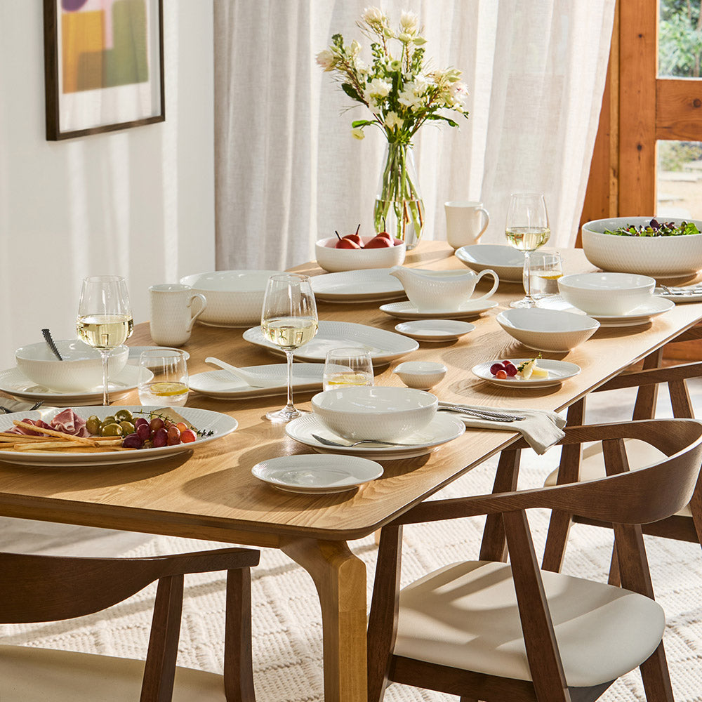 Maxwell & Williams White Basics Diamonds Serving Bowl 20x6.5cm DV0251