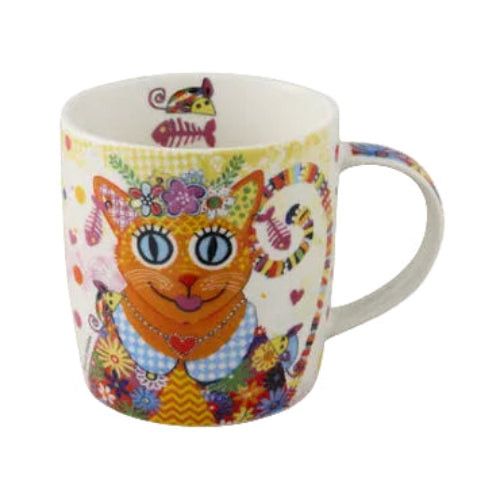Maxwell & Williams Donna Sharam Kaleidoscope Mug 370ml Ginger DX1456.
