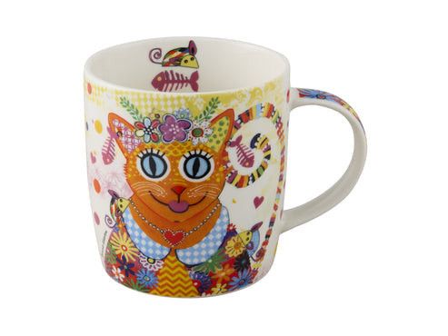 Maxwell & Williams Donna Sharam Kaleidoscope Mug 370ml Ginger DX1456.