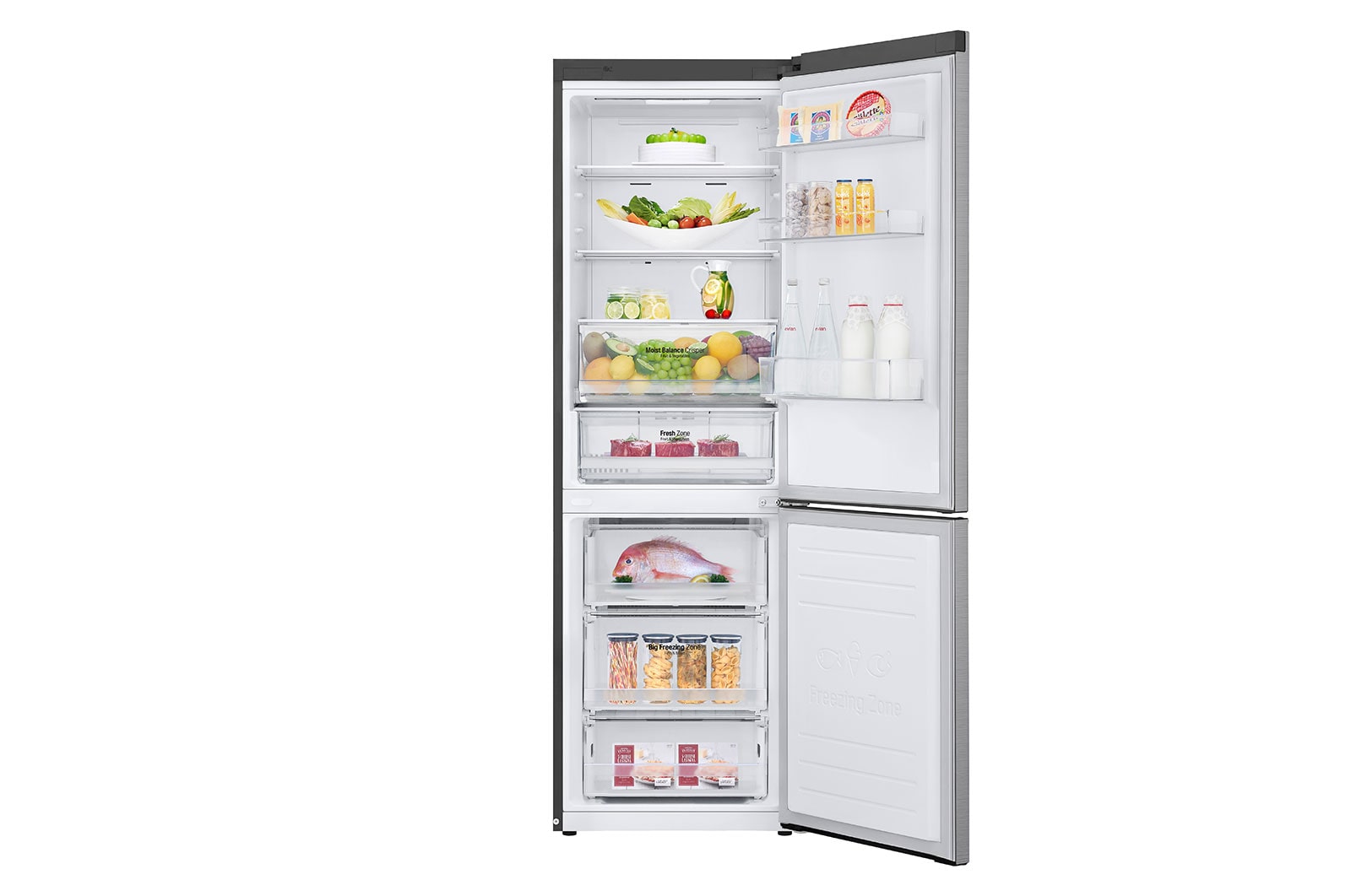 LG Fridge  374L Silver GC-B459NLXM