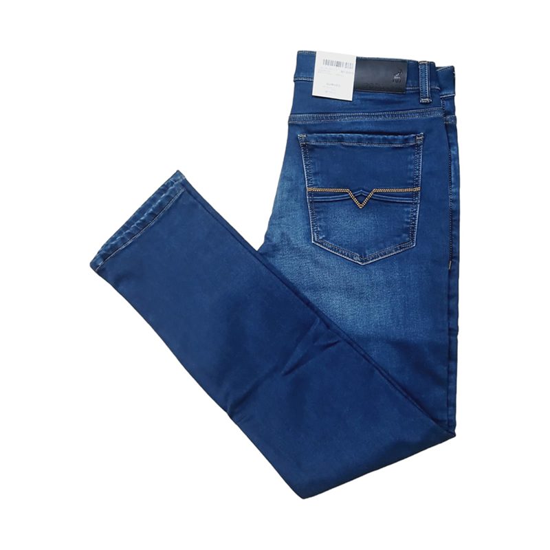 Polo Knitted Denim Medium Wash 0070699