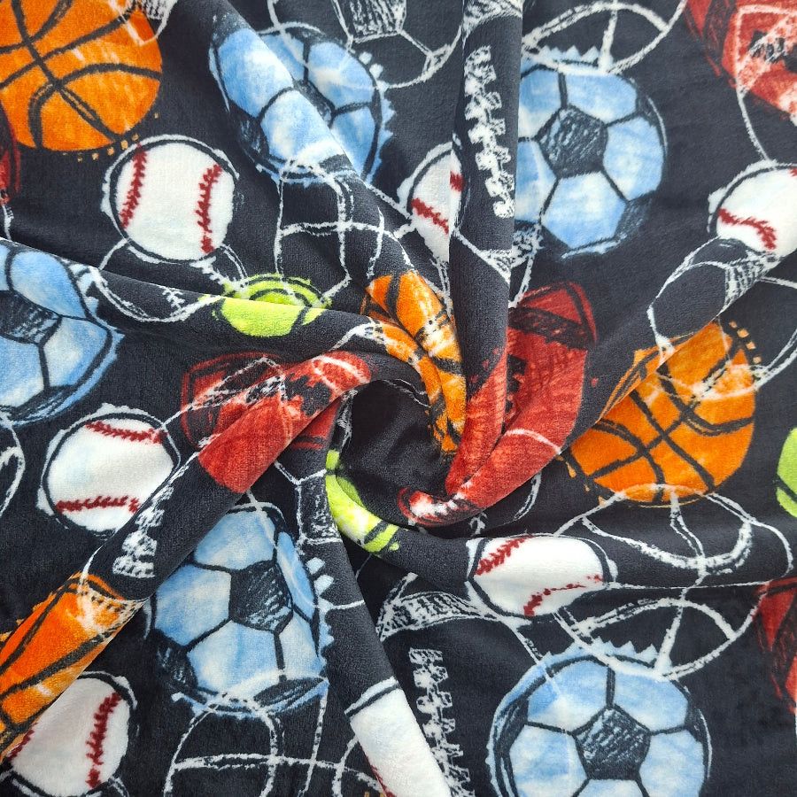Printed Mongolian Fleece.
