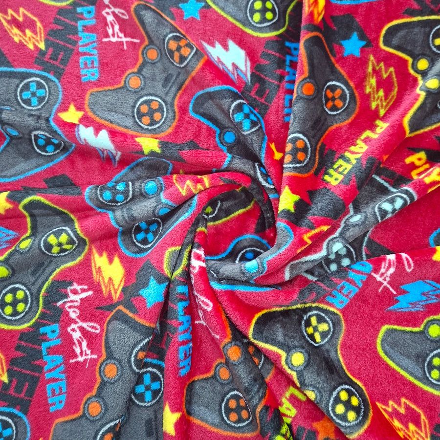 Printed Mongolian Fleece.