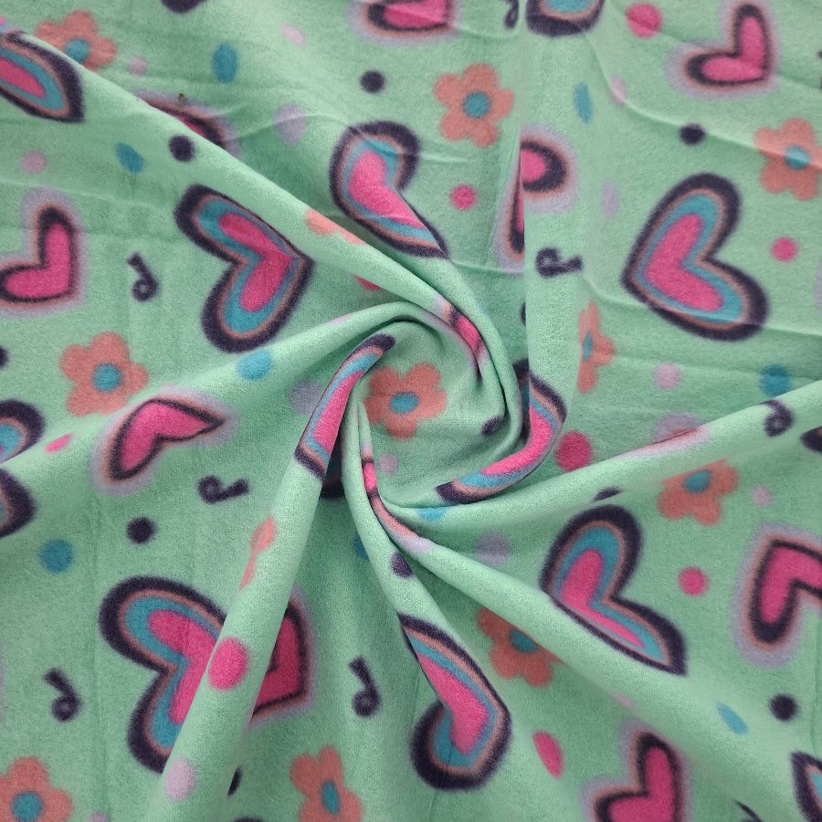 Printed Polar Fleece 150cm.