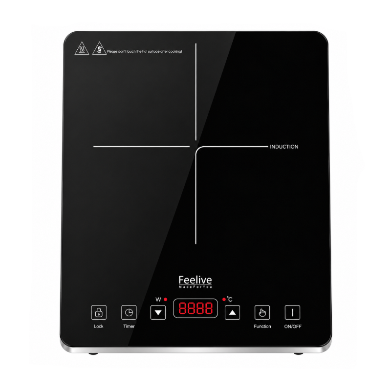 Feelive 2000W Portable Induction Cooktop Touch Control Black SK-20CB16T