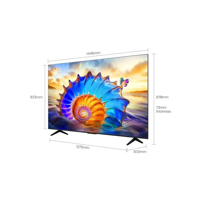 TCL 65-INCH P6L 4K HDR GOOGLE TV 60HZ.