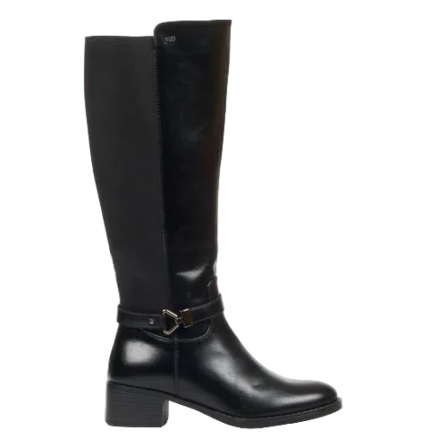 Miss Black Earth 1 High Boots Faux Leather Black.