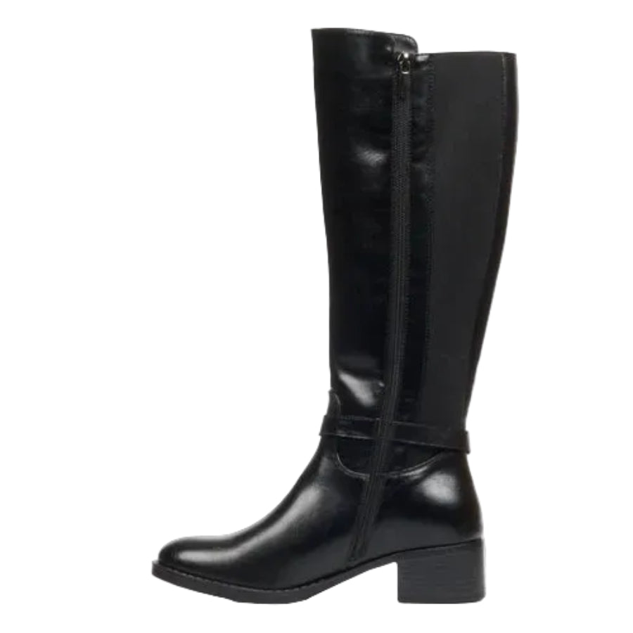 Miss Black Earth 1 High Boots Faux Leather Black.