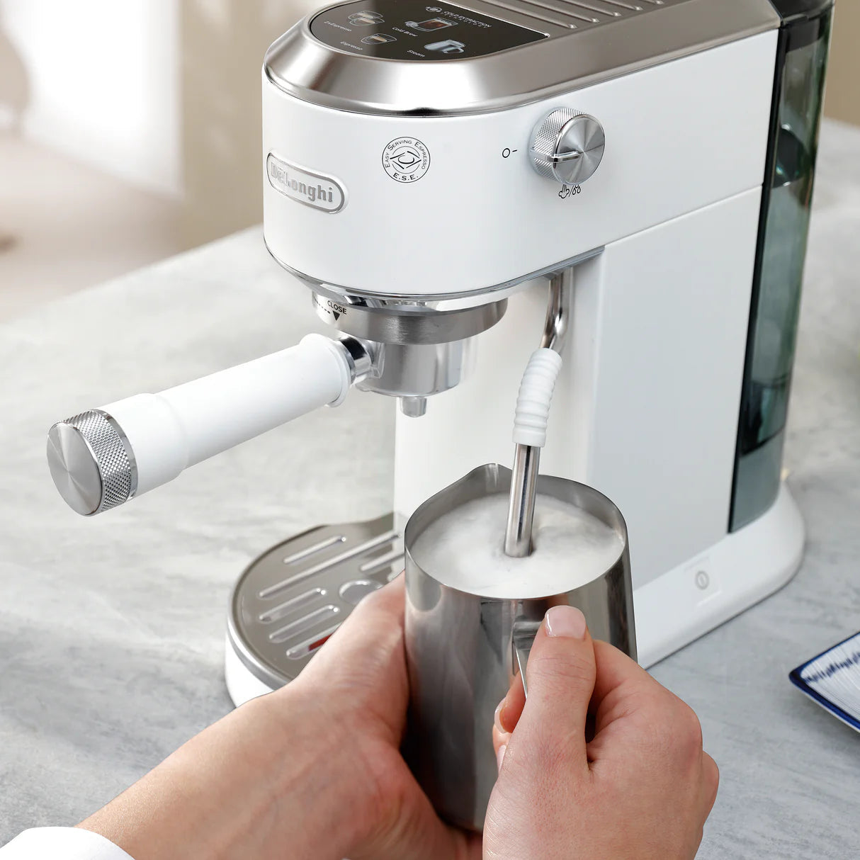 Delonghi Dedica Duo Manual Coffee Maker White EC890.WI