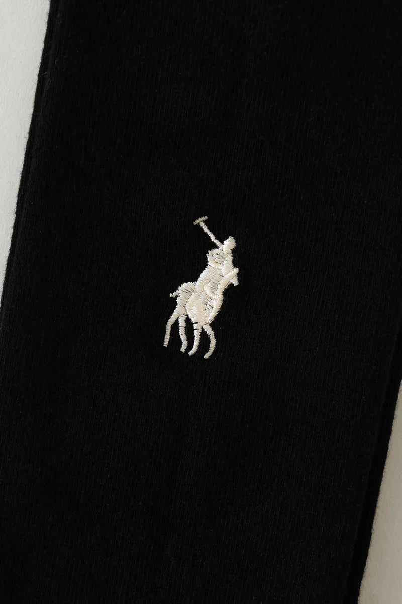 Polo Black PLain Anklets