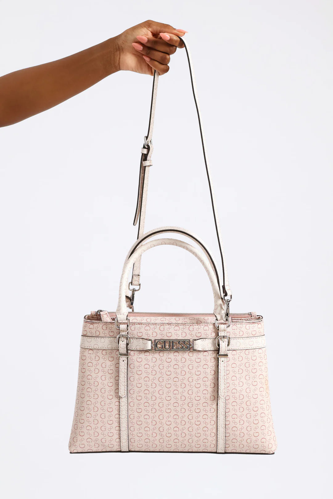 Guess Perrez Satchel Bag - Rose