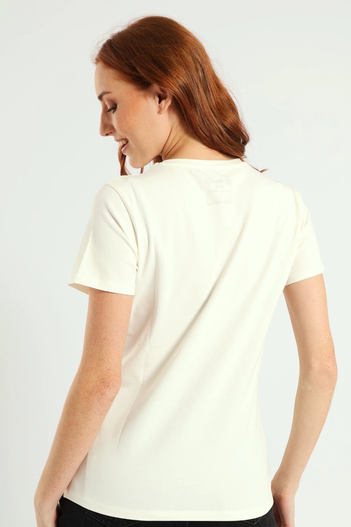 Sissy Boy Rumours Regular Fit Pearl & Bling Logo Top - White