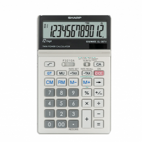 Sharp Semi Desk 12 Digit Calculator EL-387V
