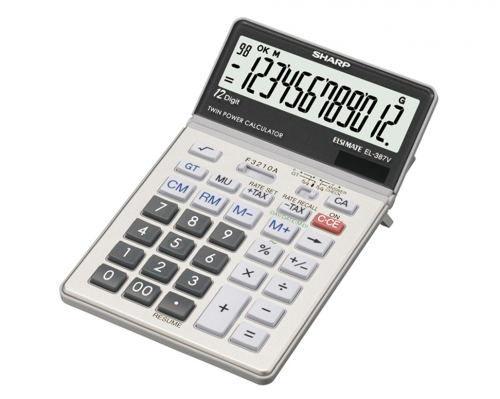 Sharp Semi Desk 12 Digit Calculator EL-387V