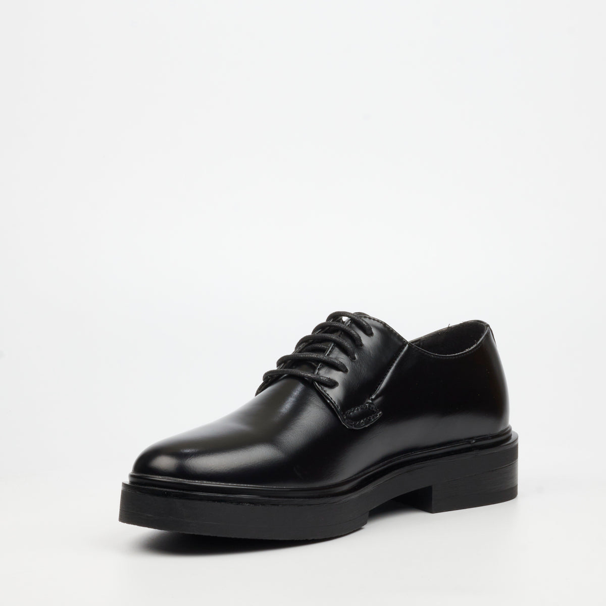 Mazerata Mens Elia 1 Faux Wax Shoes – Black