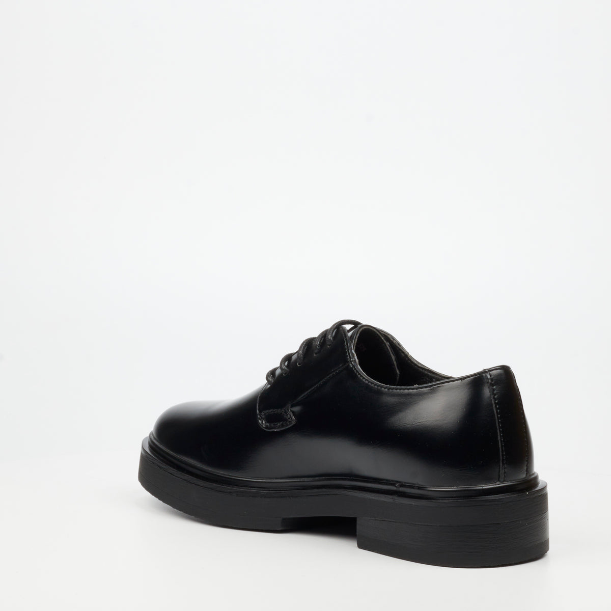 Mazerata Mens Elia 1 Faux Wax Shoes – Black