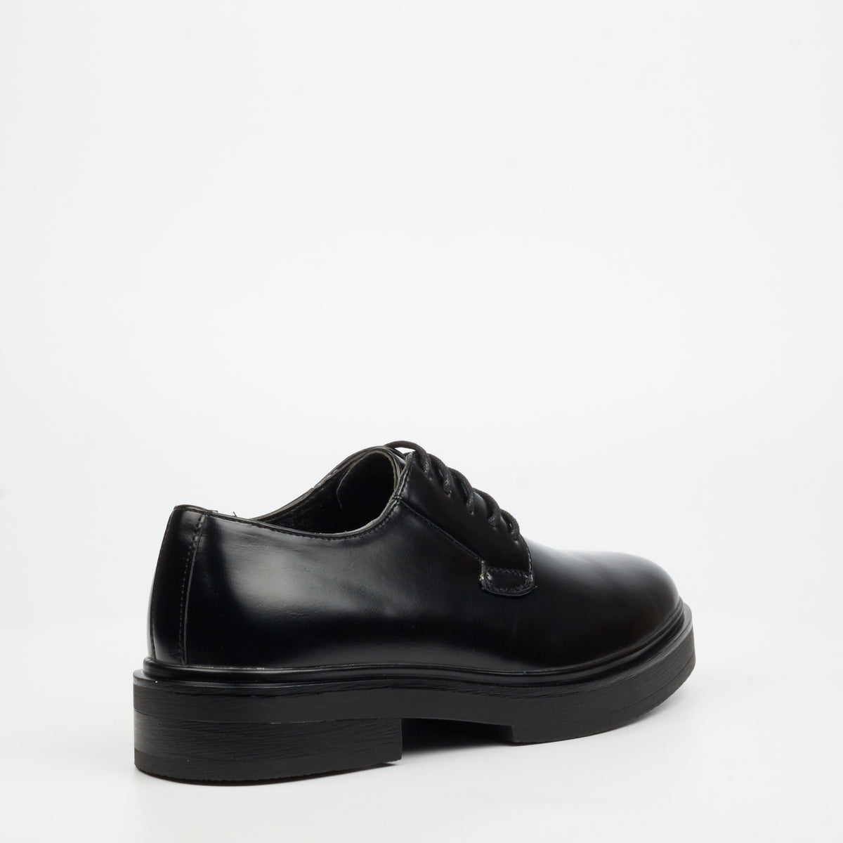 Mazerata Mens Elia 1 Faux Wax Shoes – Black