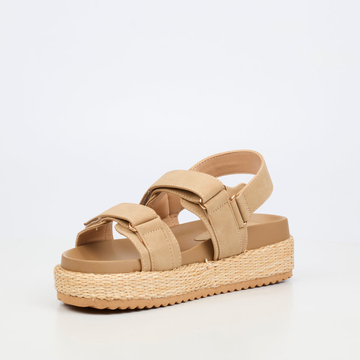 Miss Black Ladies Emory 1 Sandal-Natural