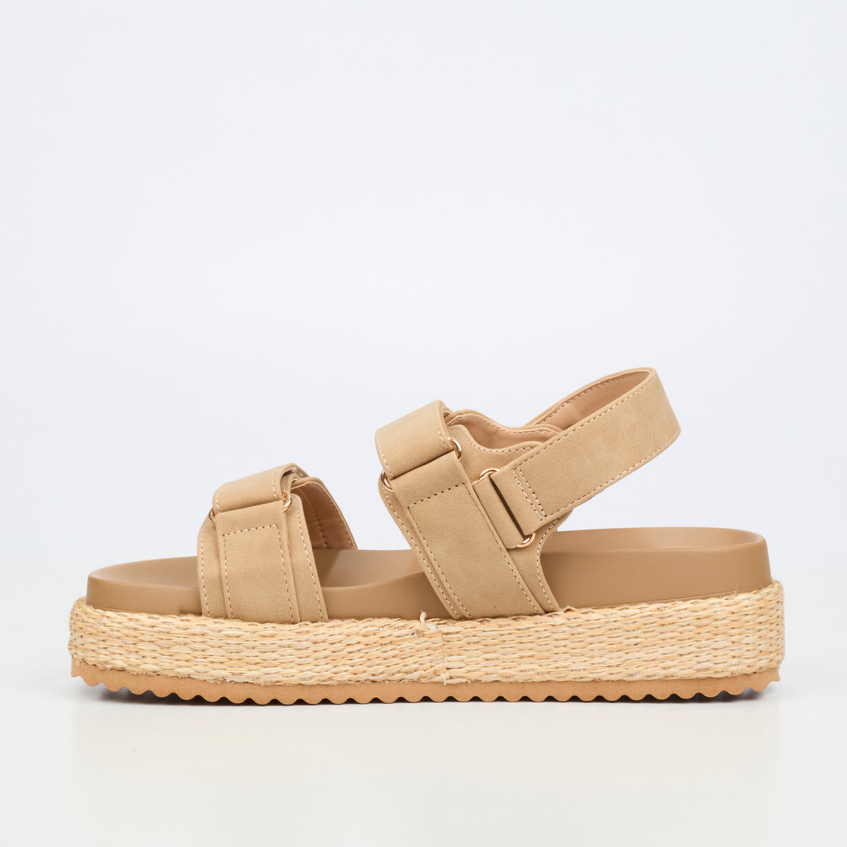 Miss Black Ladies Emory 1 Sandal-Natural