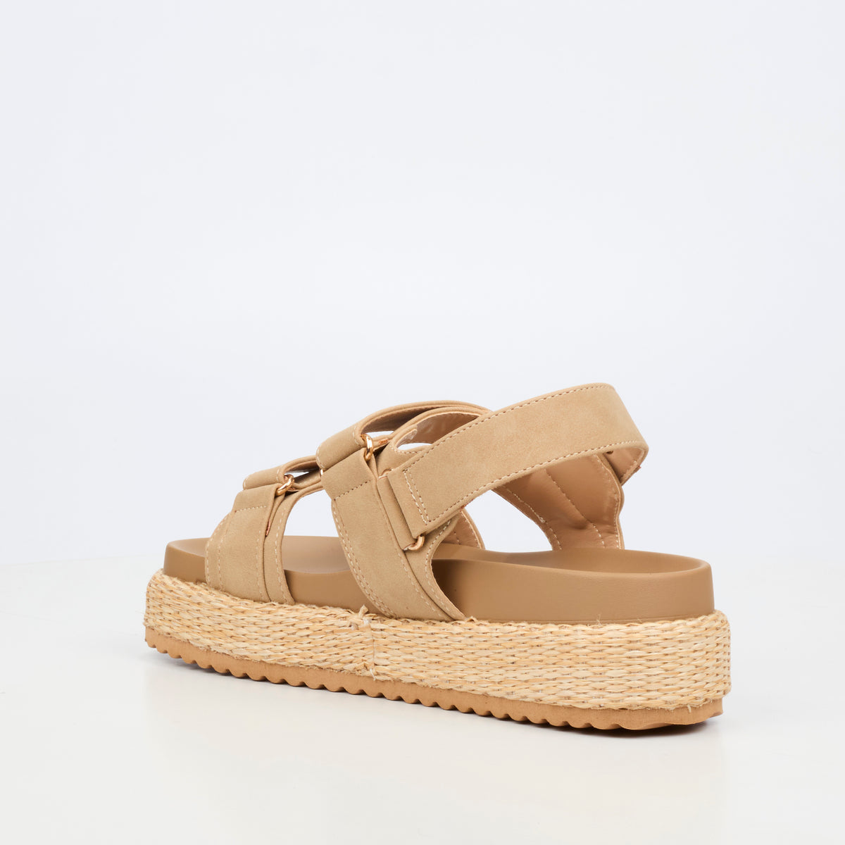 Miss Black Ladies Emory 1 Sandal-Natural
