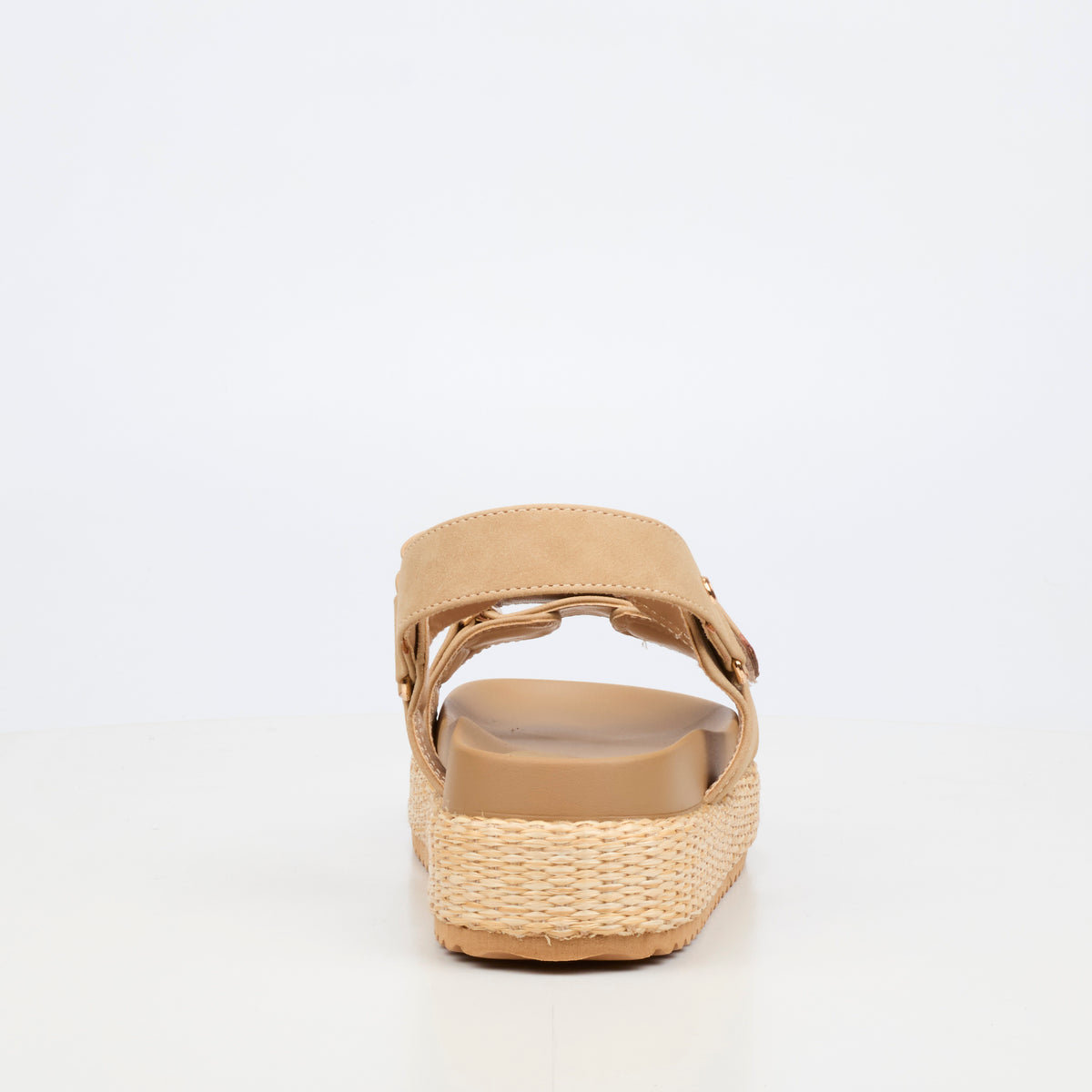 Miss Black Ladies Emory 1 Sandal-Natural