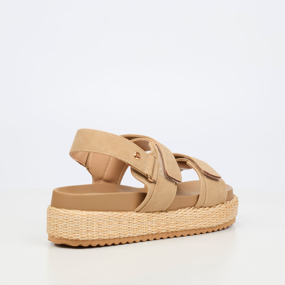 Miss Black Ladies Emory 1 Sandal-Natural