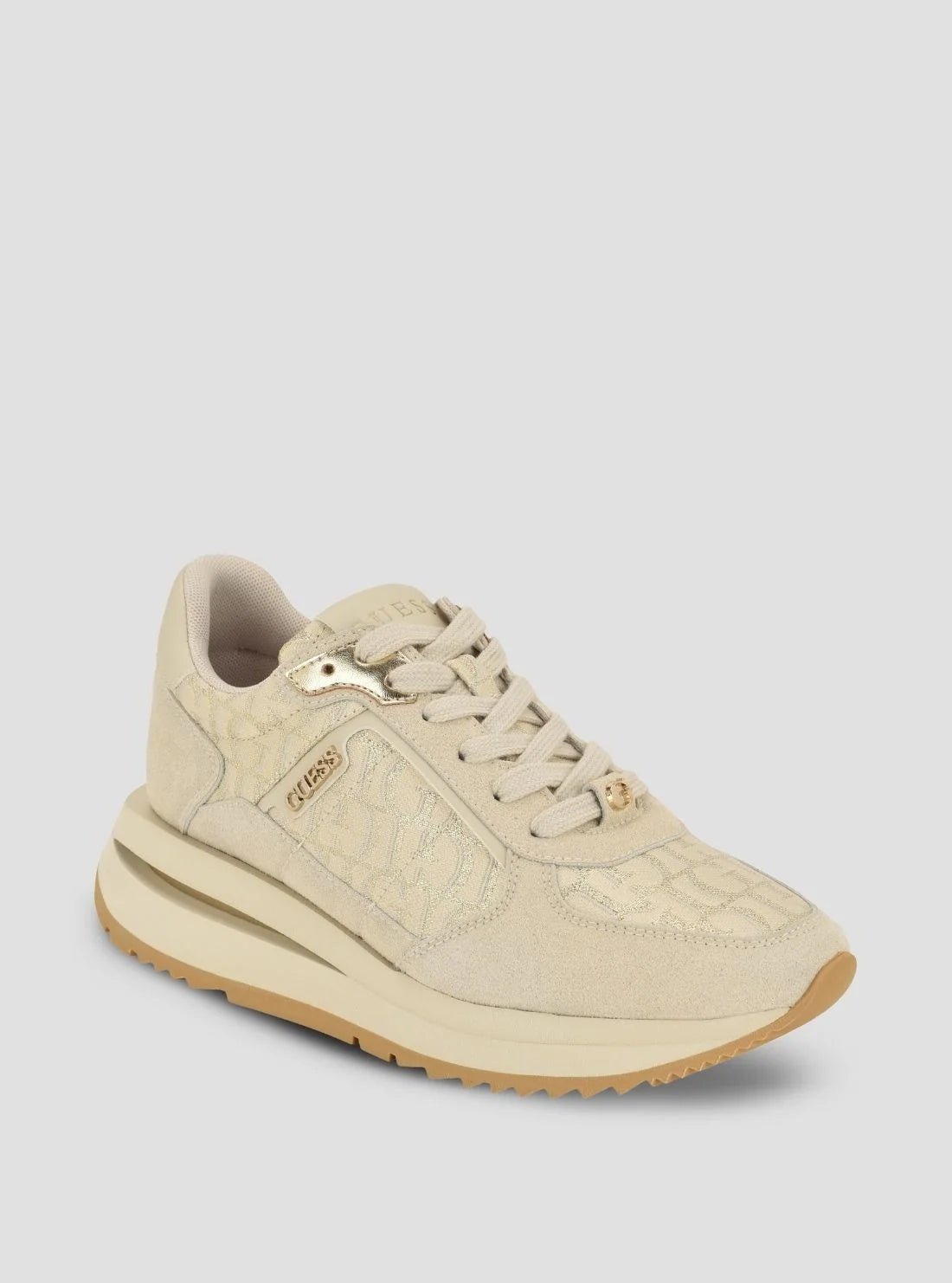 Guess Women's Energy 6 Sneakers-Taupe GM19603