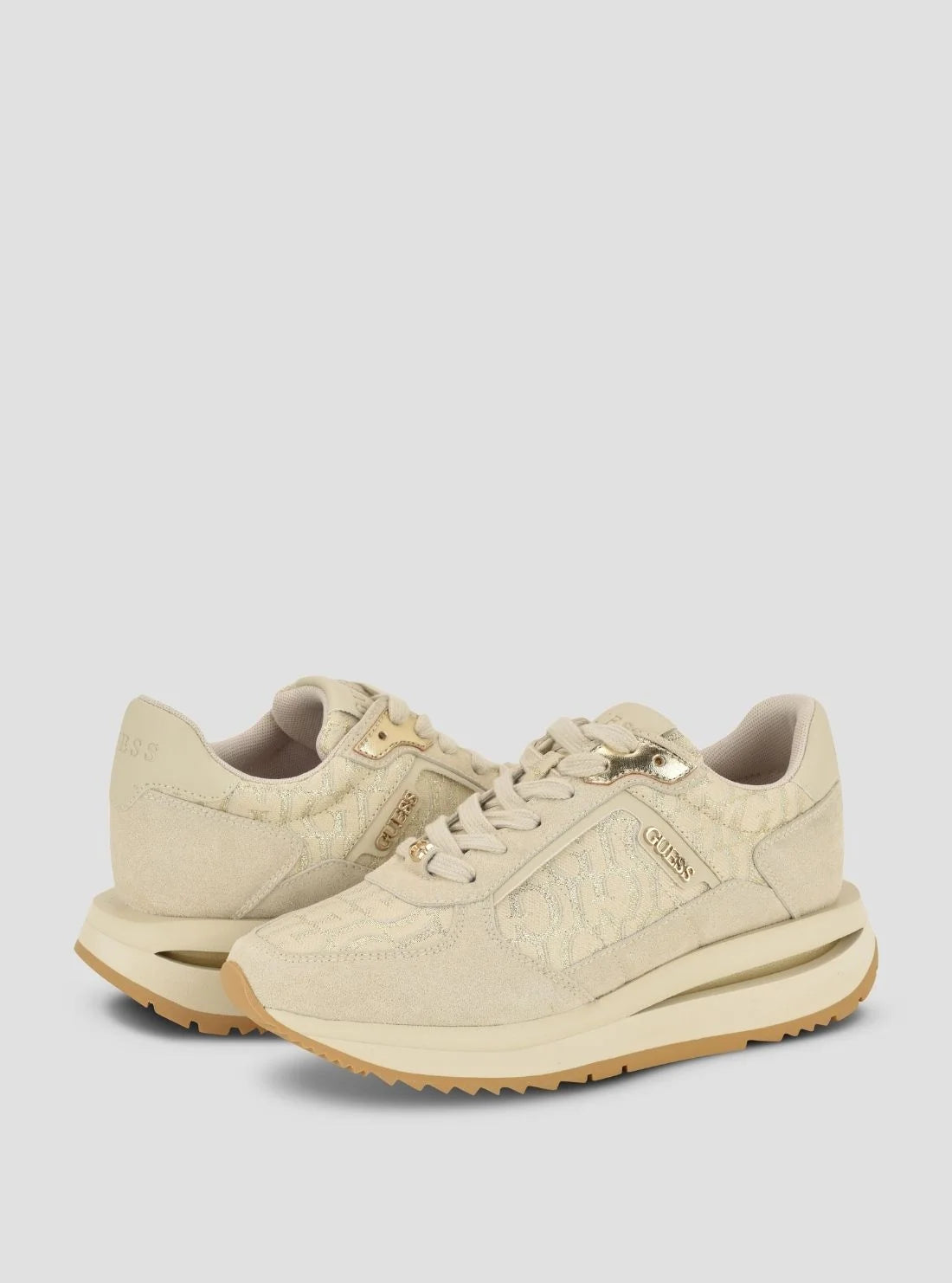 Guess Women's Energy 6 Sneakers-Taupe GM19603