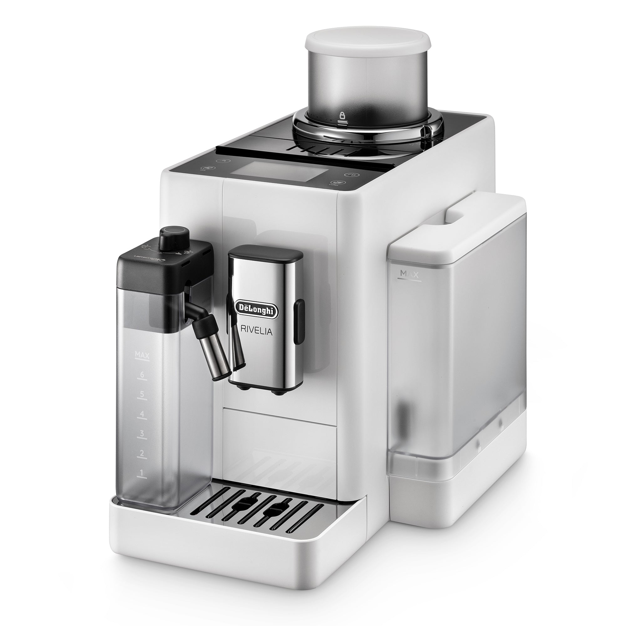 Delonghi Rivelia Bean To Cup Coffee Machine Arctic White EXAM440.55.W