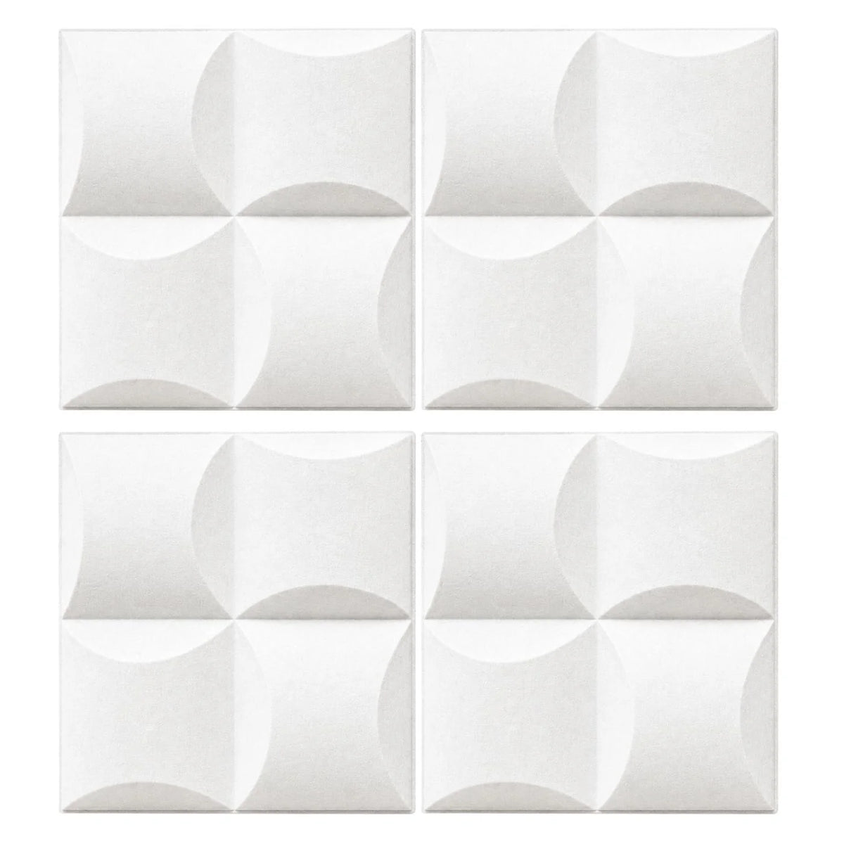 Echo-Less 3D Polyester Fibre Acoustic Panel Pack Of 4.