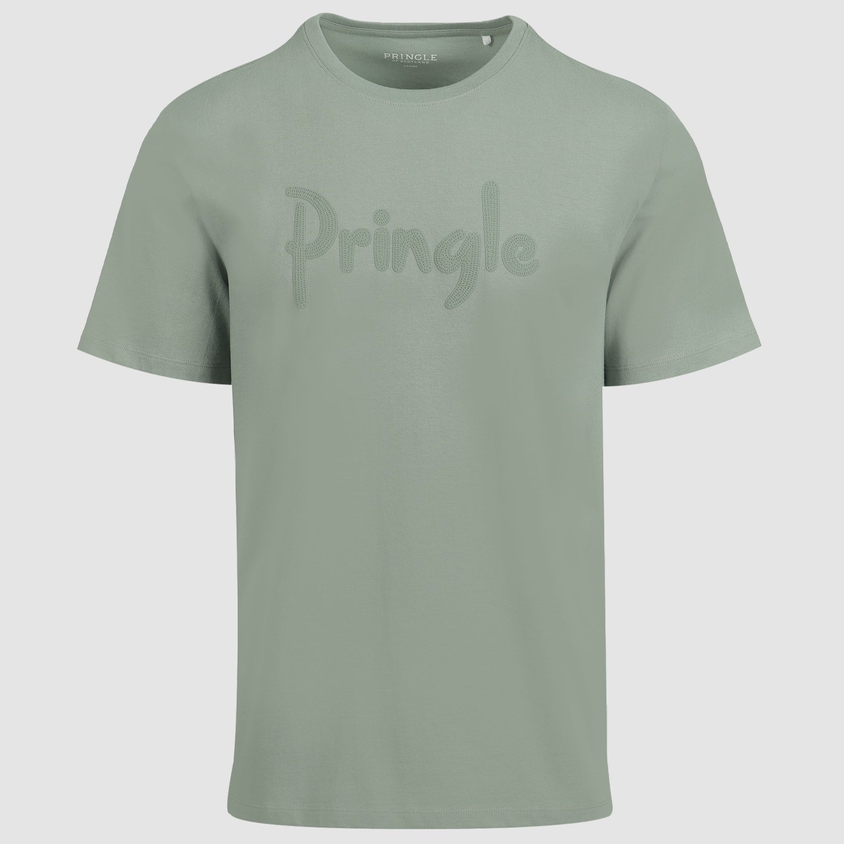Pringle Richard Raised Print T-Shirt Sage (8018938593369)