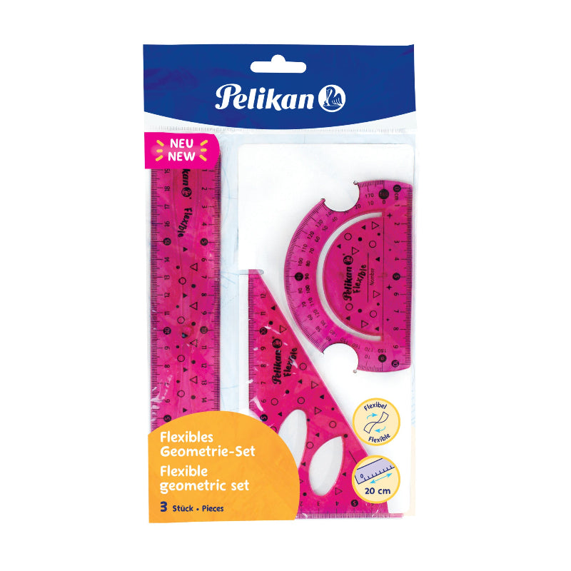 Pelikan Flexible Virtually Unbreakable Geometry Set 3 Pieces 700917