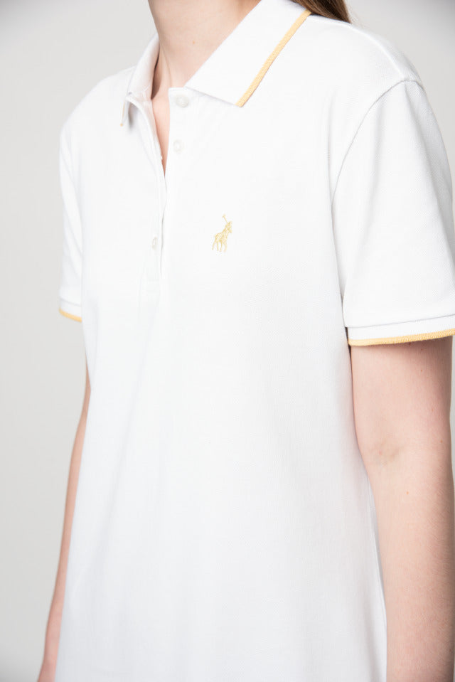 Polo Women Leah Short Sleeve Golfer Dress White