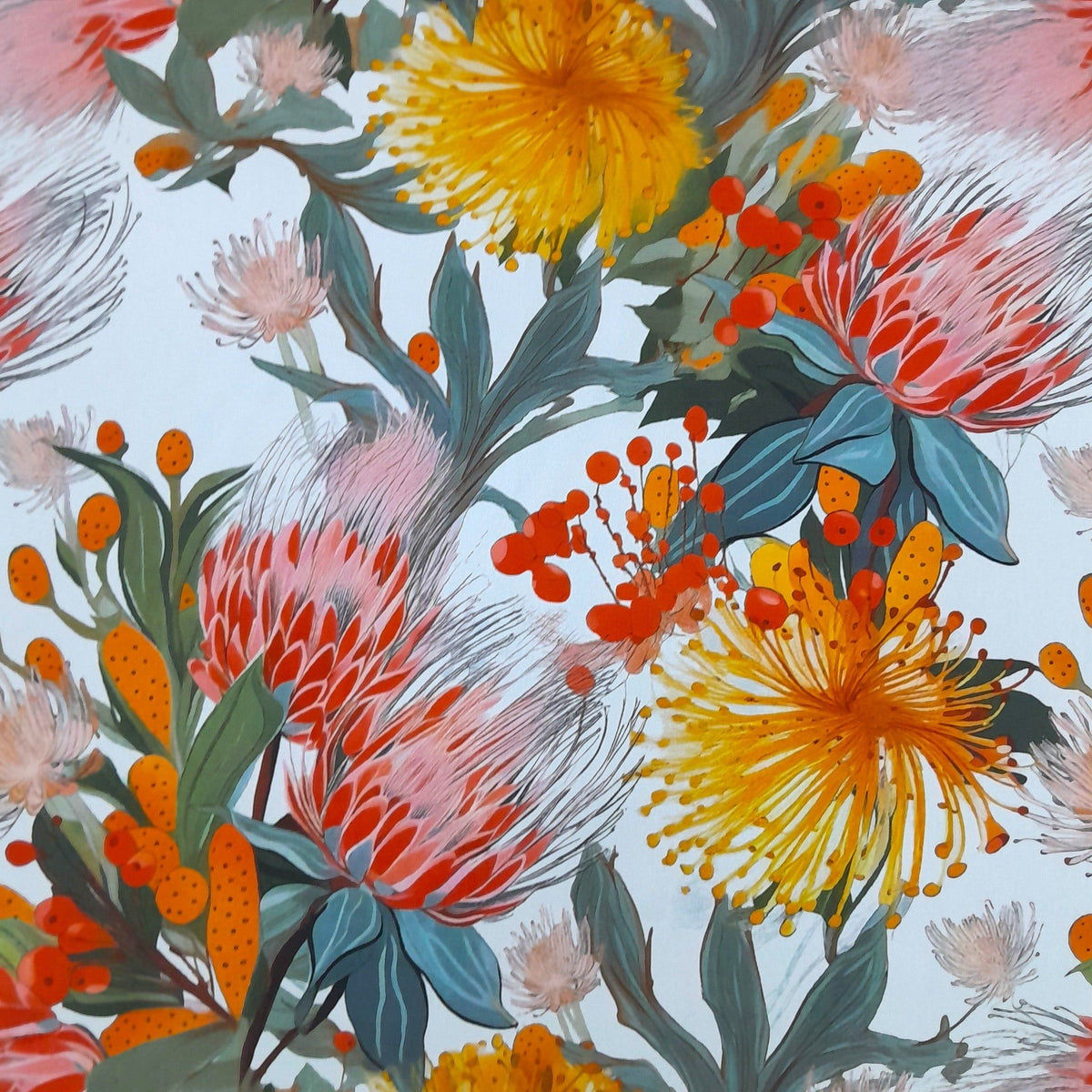 Printed Mini Matt Protea D3 140 cm.