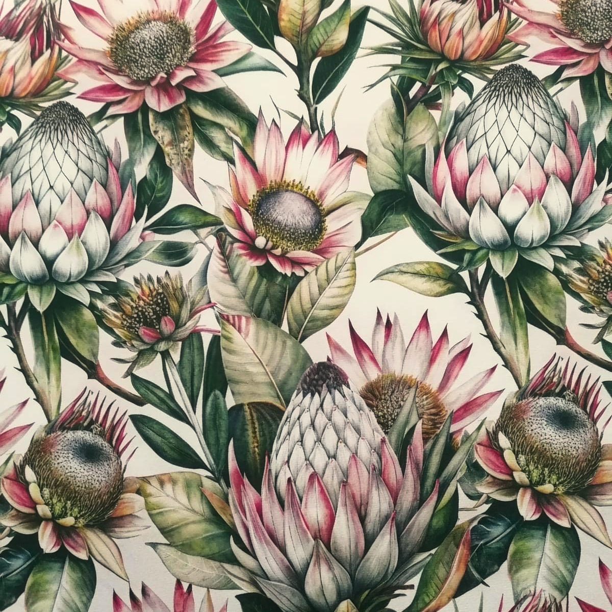 Upholstery Fabric Printed Velvet Cape Floral 140 cm
