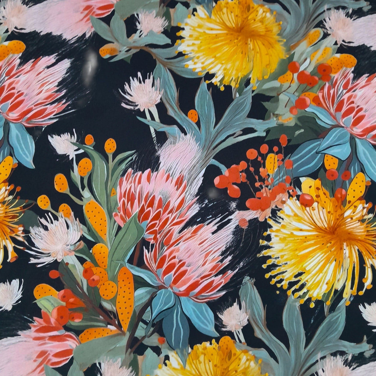 Printed Mini Matt Protea D3 140 cm.