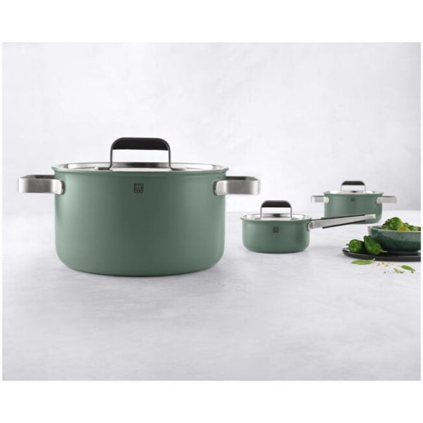 Zwilling Pure Stainless Steel Pots Set 5 Piece Green ZW-1028857