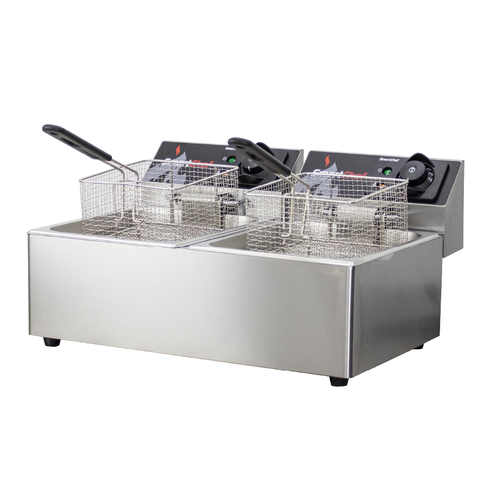 SmartChef Countertop Electric Fryer 2×6 Litre FSC0602