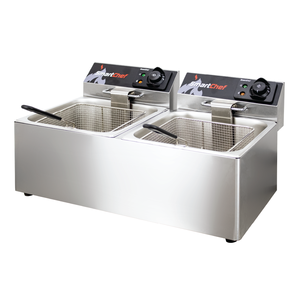 SmartChef Countertop Electric Fryer 2×11 Litre FSC1102