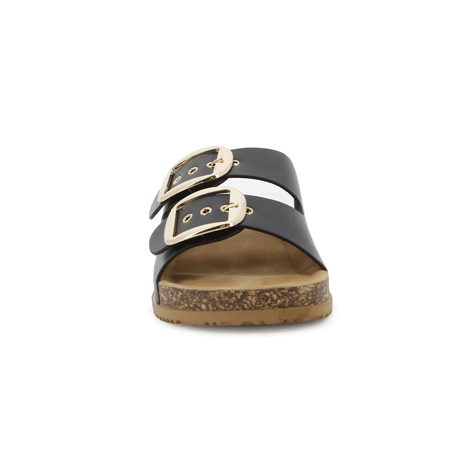 Footwork Ladies Freya Slides-Black FWL01717BKBK