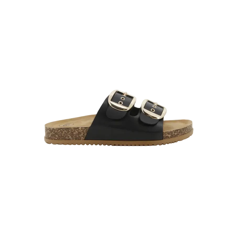 Footwork Ladies Freya Slides-Black FWL01717BKBK