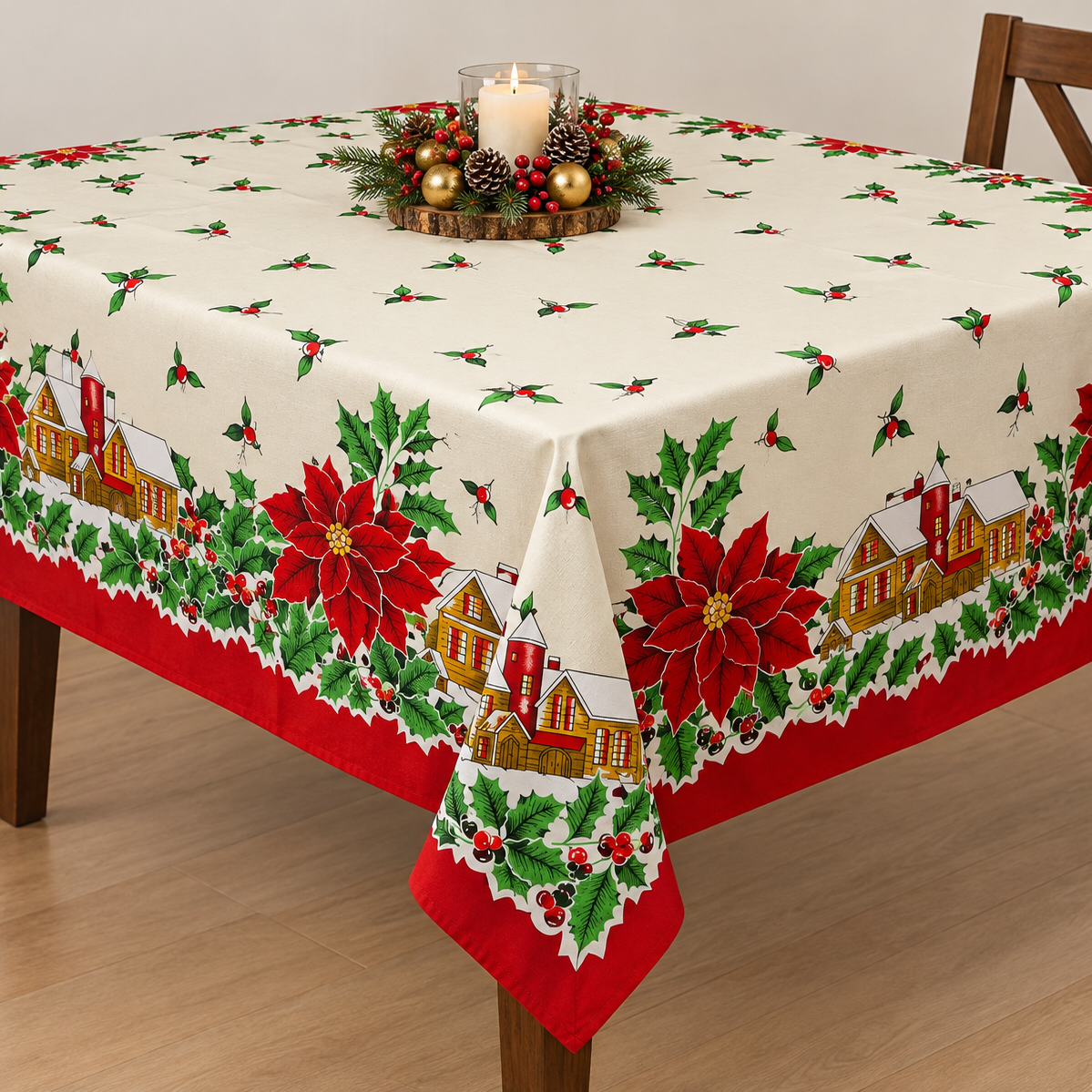 Fabric Printed Mini Matt Christmas Home 140 cm